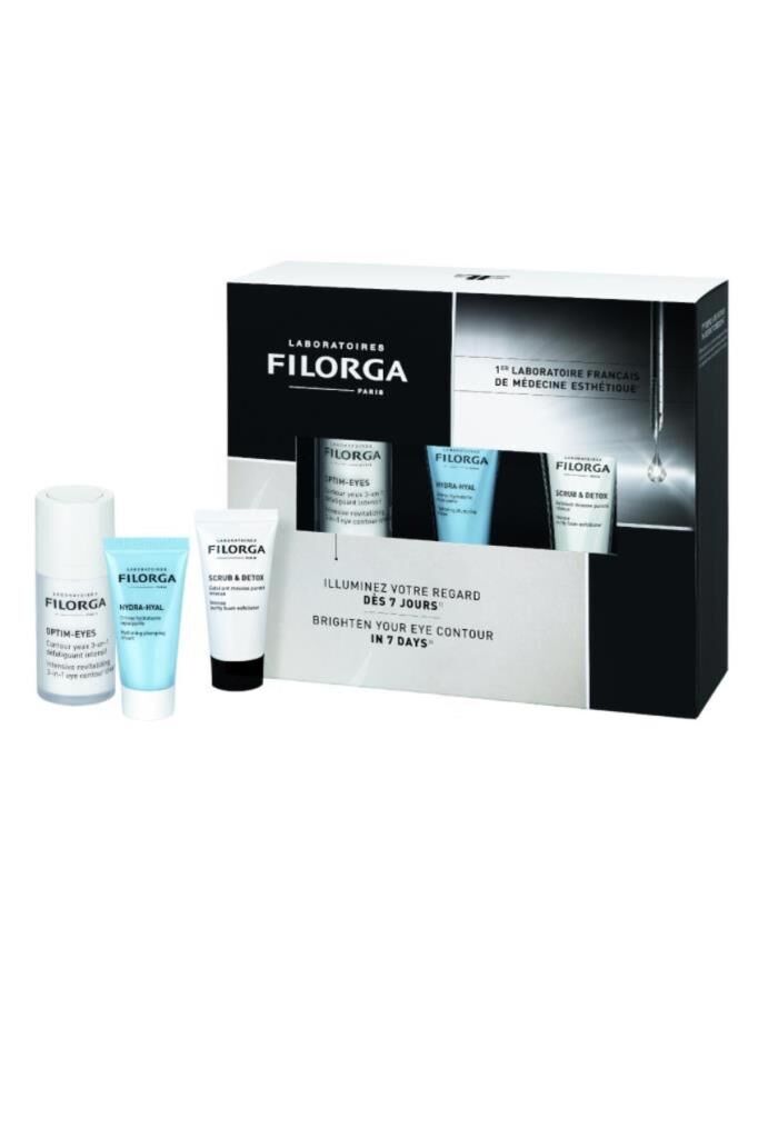 Filorga Aydınlatıcı Cilt Bakım Seti - Göz Çevresi Krem 15 ml + Plumping Cream 15 ml + Scrub and Deto