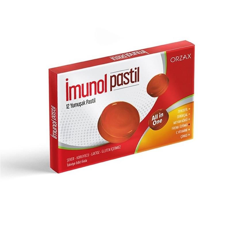 Orzax İmunol 12 Yumuşak Pastil