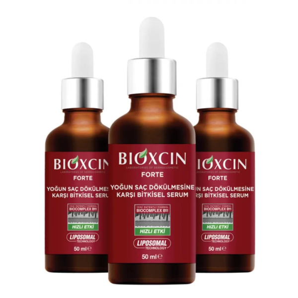 Bioxcin Forte Yoğun Saç Dökülmesine Karşı Bitkisel Serum 3x50ml