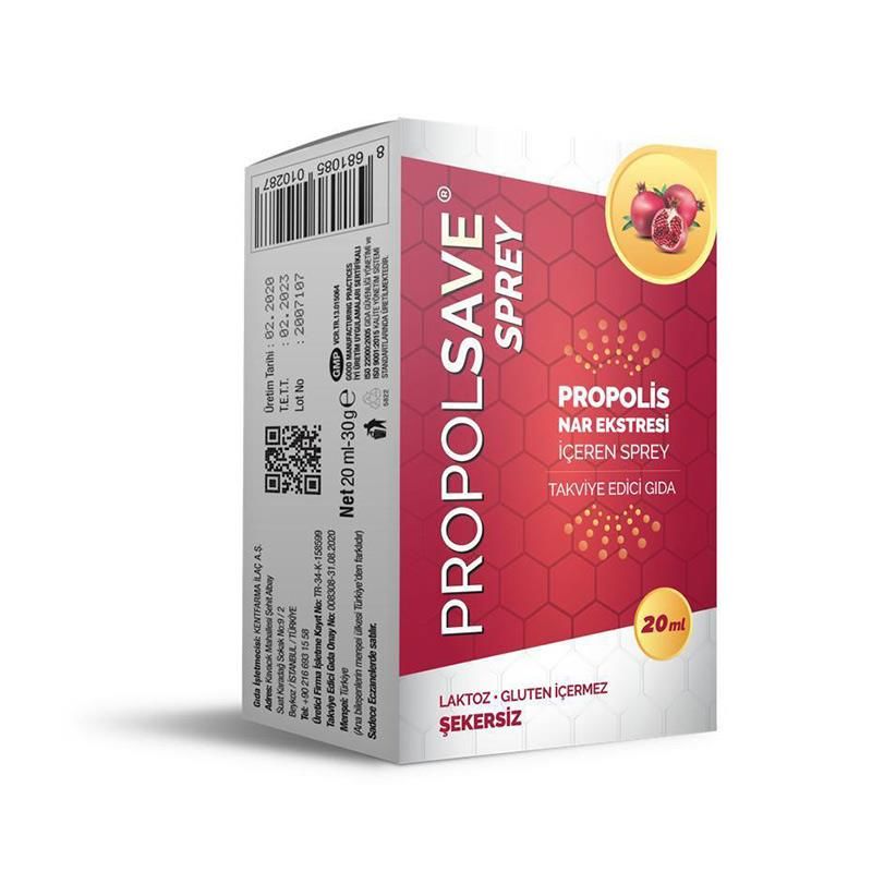 Propolsave Propolis Nar Ekstresi İçeren Sprey 20 Ml