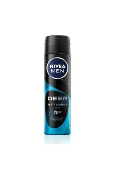 Nivea Men Deodorant Deep Beat Aktif Karbon Erkek Sprey 150 ml