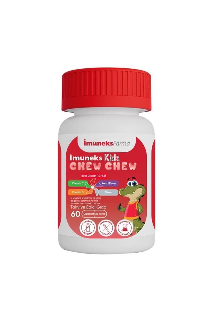 Imuneks Kids Chew Chew Takviye Edici Gıda 60 Çiğnenebilir Kapsül
