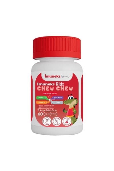 Imuneks Kids Chew Chew Takviye Edici Gıda 60 Çiğnenebilir Kapsül