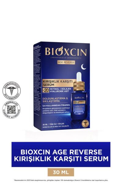 Bioxcin Age Reverse Kırışıklık Karşıtı Gece Serumu 30 ml