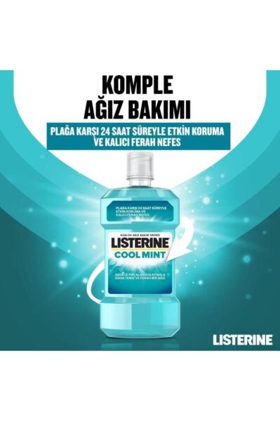Listerine Cool Mint Nane Aromalı 500 ml + 250 ml - Avantajlı Paket