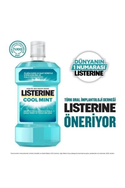 Listerine Cool Mint Nane Aromalı 500 ml + 250 ml - Avantajlı Paket