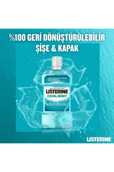 Listerine Cool Mint Nane Aromalı 500 ml + 250 ml - Avantajlı Paket