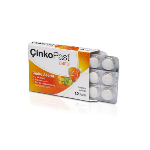 Çinkopast Portakal Ihlamur Bal 12 Pastil