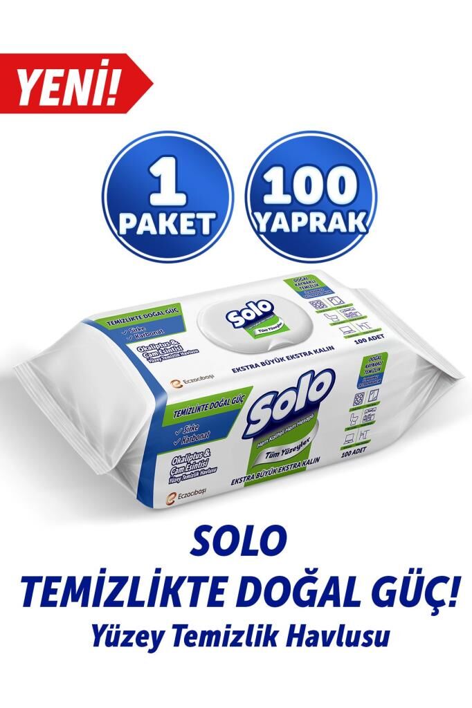 Solo Yüzey Temizlik Havlusu Okaliptus&Çam 100'lü