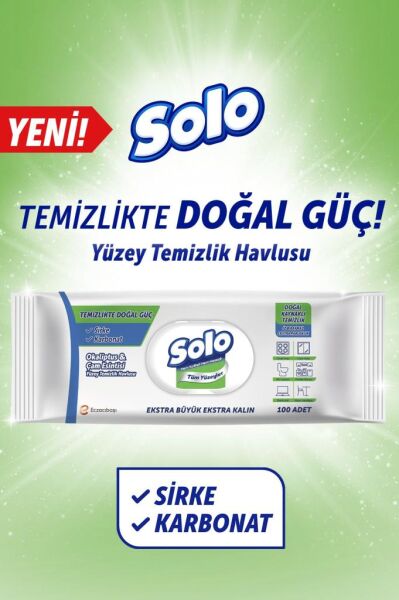 Solo Yüzey Temizlik Havlusu Okaliptus&Çam 100'lü