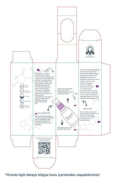 The Purest Solutions %1 Retinol + Ceramide Rejuvenating Retinol Serum 30 ml