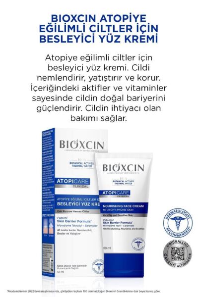 Bioxcin Atopicare Clinical Nourishing Face Cream 50 ml