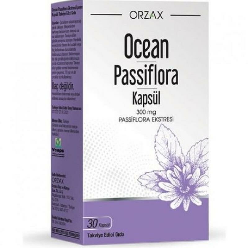 Orzax Ocean Passiflora 300 mg 30 Kapsül