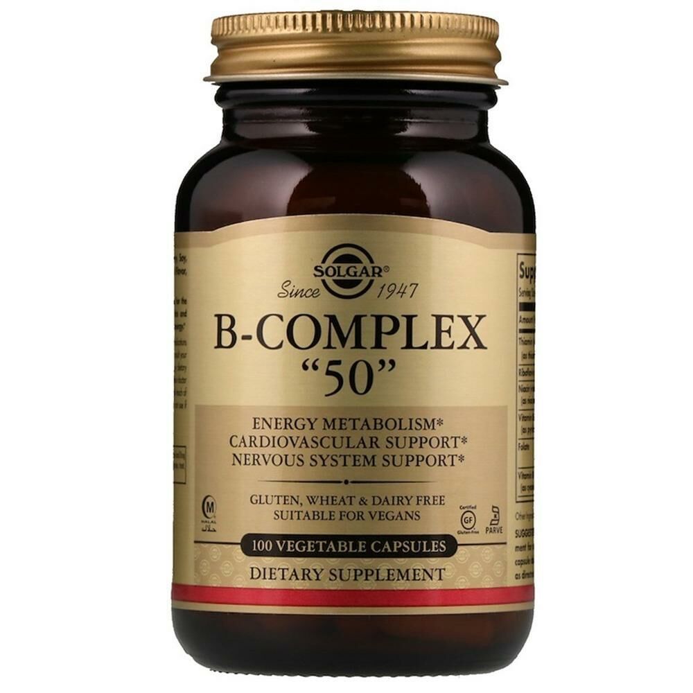 Solgar Vitamin B-Complex 50 100 Kapsül