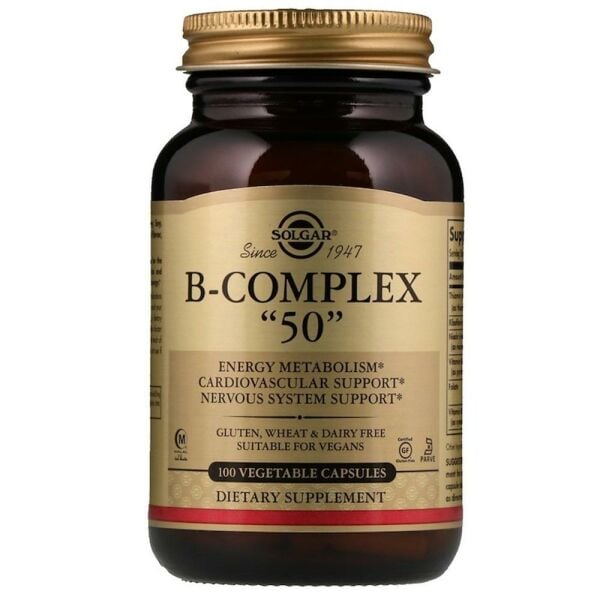 Solgar Vitamin B-Complex 50 100 Kapsül