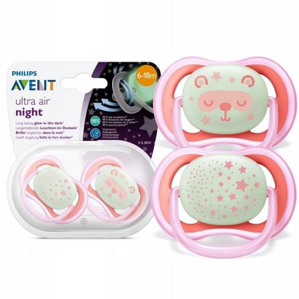 Philips Avent Ultra Air Night Emzik 2'li  6-18 Ay