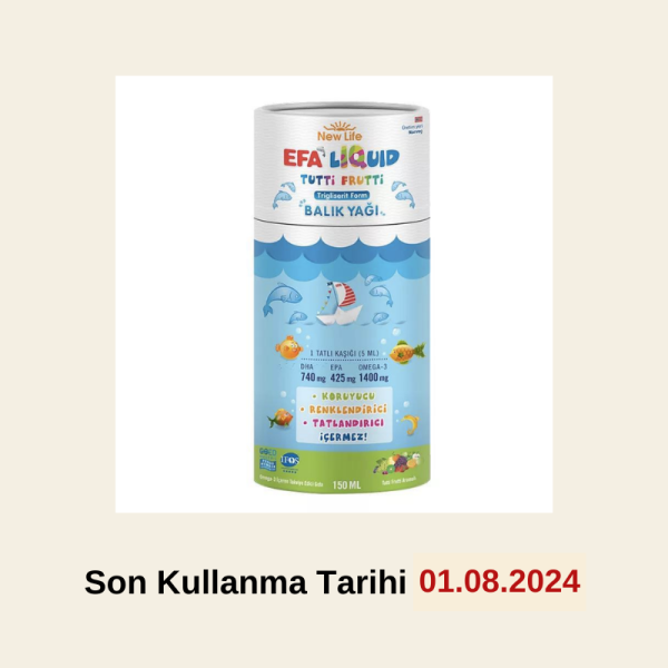 New Life Efa Liquid Balık Yağı Sıvı 150 ml - Tutti Frutti
