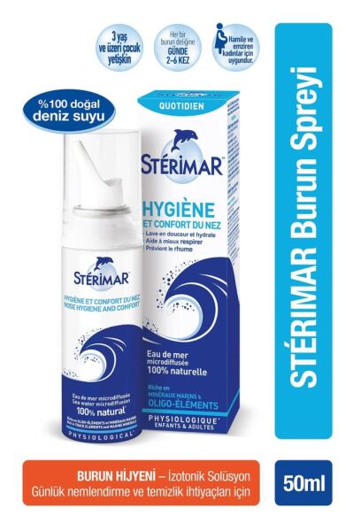 Sterimar İzotonik Deniz Suyu Burun Spreyi 50 ml