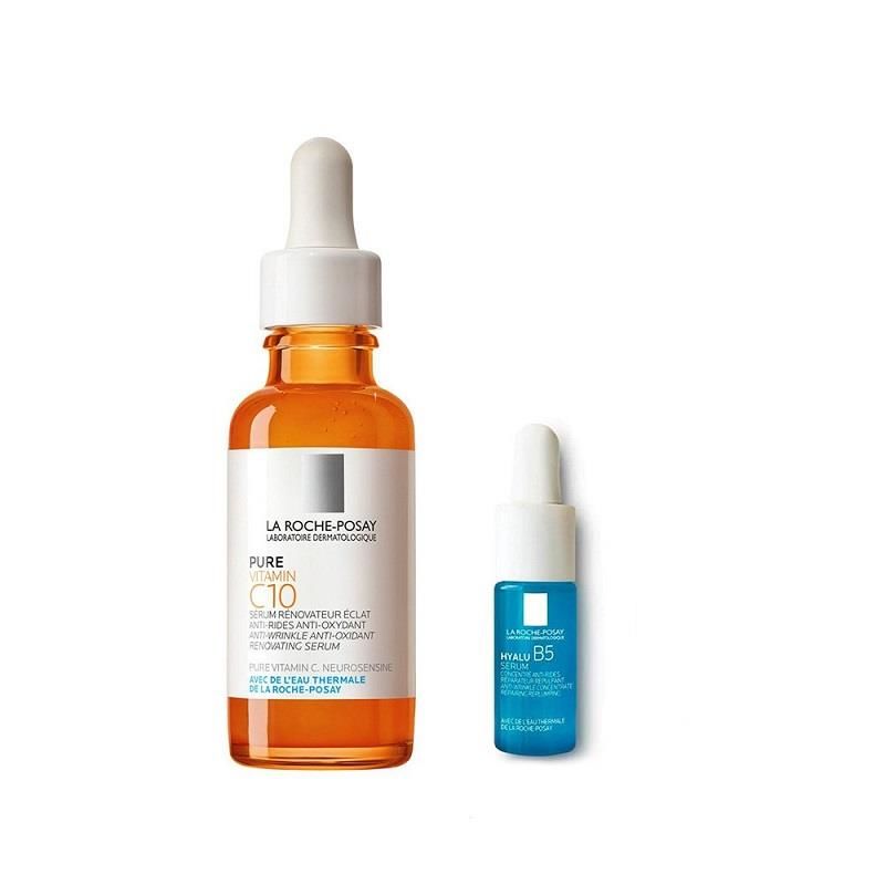 La Roche Posay Vitamin C10 Işıltı Veren Serum 30 ml & Hyalu B5 Dolgunlaştırıcı Serum 10 ml