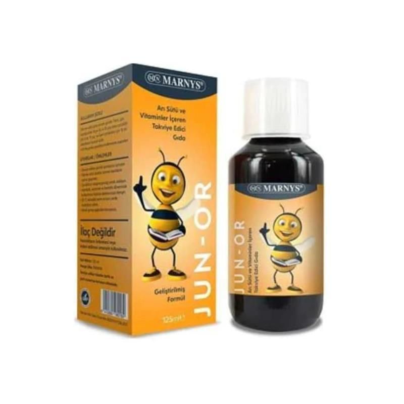 Marnys Junor Arı Sütü ve Multivitamin Şurup 125 ml