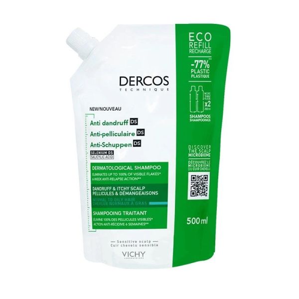 Vichy Dercos Anti Dandruff Kepek Karşıtı Normal ve Yağlı Saçlar İçin Şampuan 500 ml