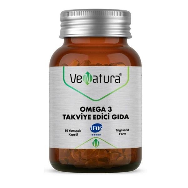 VeNatura Omega 3 Takviye Edici Gıda 60 Yumuşak Kapsül