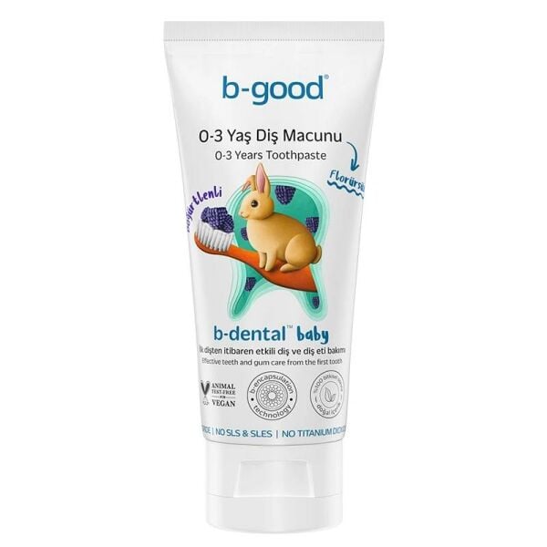 B-Good Diş Macunu 0-3 Yaş b-dental Baby Florürsüz 50 ml