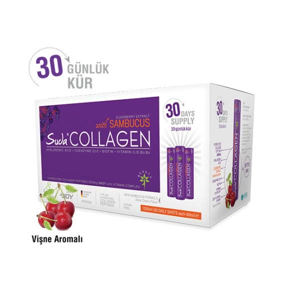 Suda Collagen Sambucus Vişne Flavor 40ml x 30 Shot