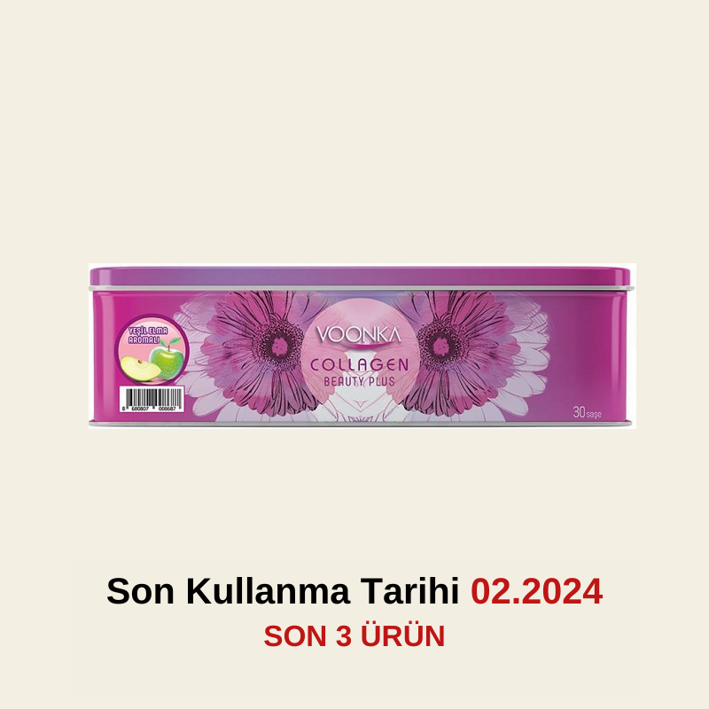 Voonka Collagen Beauty Plus 30 Saşe Yeşil Elma