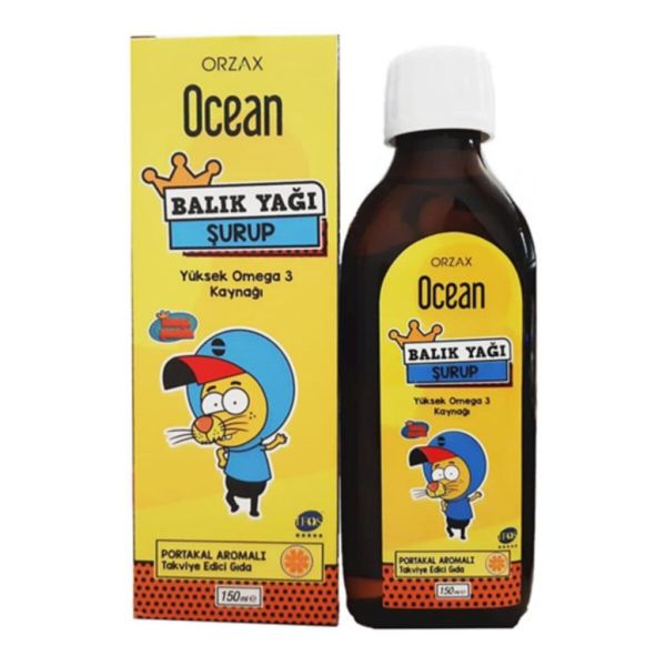 Orzax Ocean Multivitamin & Balık Yağı Şurup Bal-portakal - Kral Şakir 150 ml