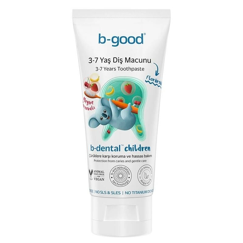 B-Good Diş Macunu 3-7 Yaş b-dental Children Florürsüz 50 ml