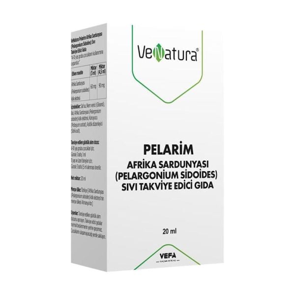 VeNatura Pelarim Afrika Sardunyası Takviye Edici Gıda 20 ml