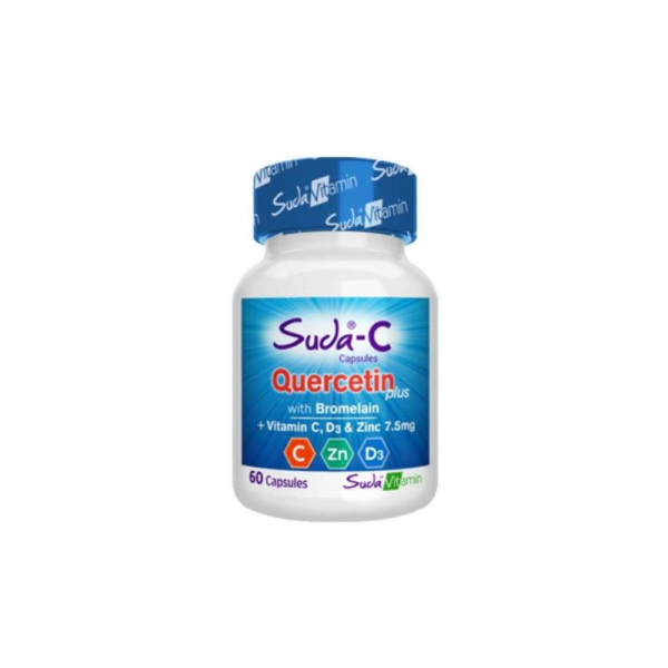 Suda Vitamin Quercetin Plus With Bromelain 60 Kapsül