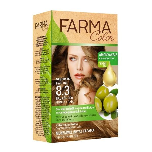 Farmasi Farmacolor Saç Boyası 8.3 Bal Köpüğü