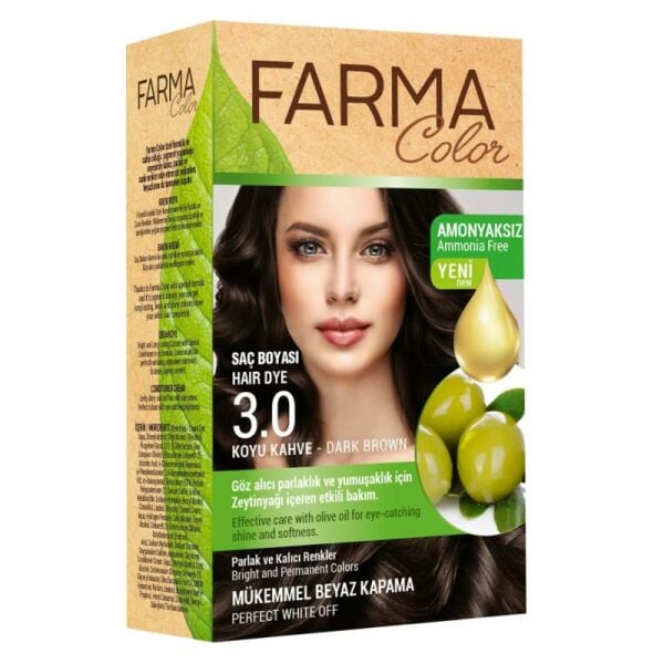 Farmasi Farmacolor Saç Boyası 3.0 Koyu Kahve