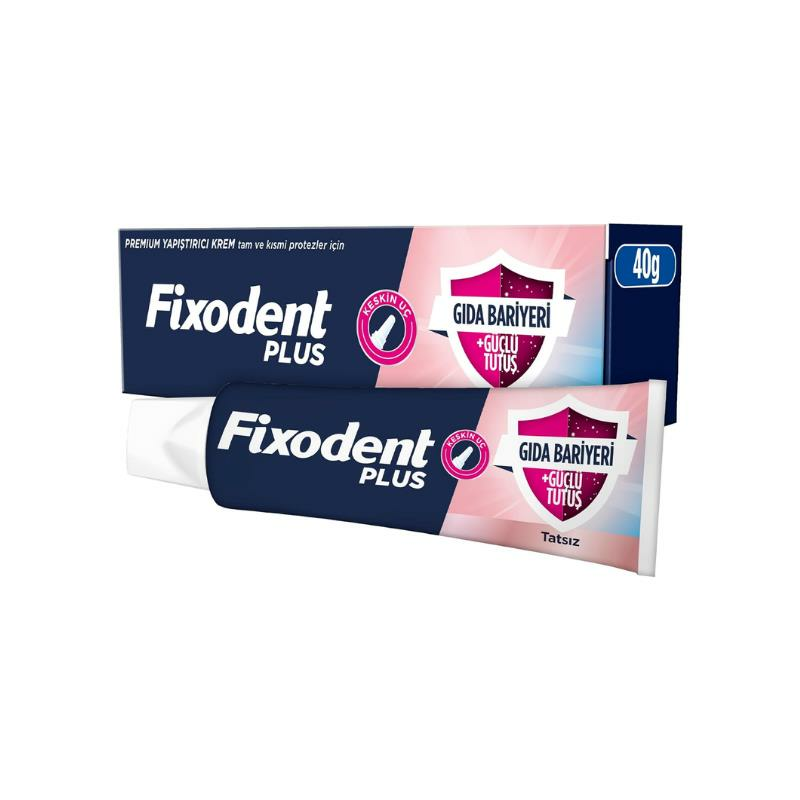 Fixodent Plus Gıda Bariyeri Güçlü Tutuş 40GR