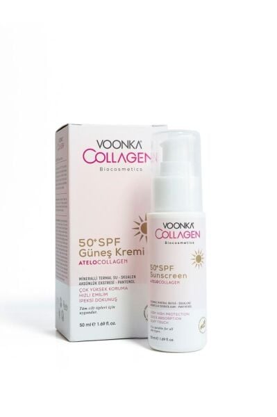 Voonka Biocosmetics Atelocollagen Güneş Kremi SPF50+ 50 ml