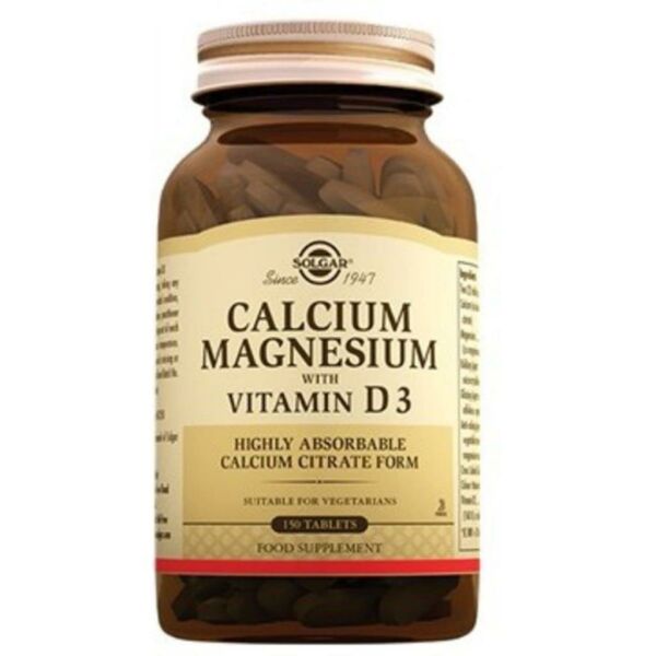 Solgar Calcium Magnesium with Vitamin D3 150 Tablet