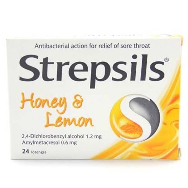 Strepsils Bal ve Limon Aromalı Pastil 24 Pastil