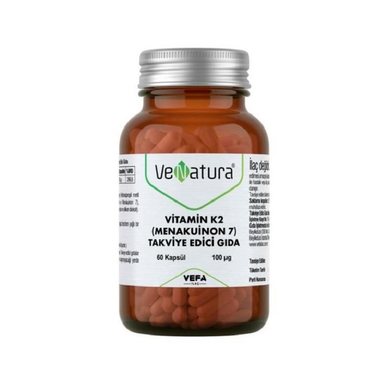 VeNatura Vitamin K2 (Menakuinon 7) Takviye Edici Gıda 60 Kapsül