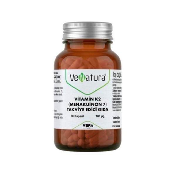 VeNatura Vitamin K2 (Menakuinon 7) Takviye Edici Gıda 60 Kapsül