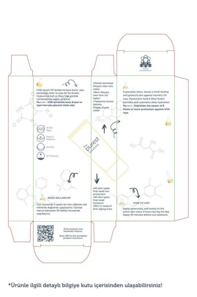 The Purest Solutions Invisible UV Protection Günlük Kullanıma Uygun Nemlendiricili Güneş Kremi SPF50