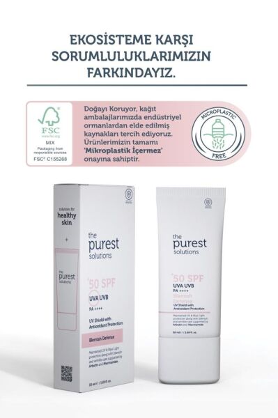 The Purest Solutions SPF50+ Blemish Defense Cream 50 ml