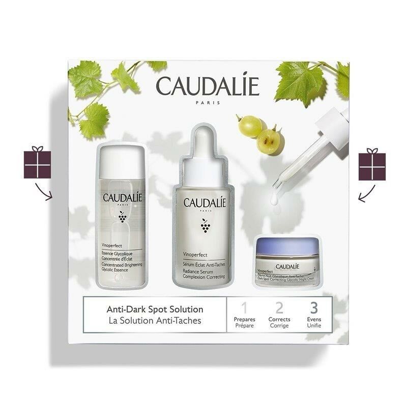 Caudalie Vinoperfect Leke Karşıtı Bakım Seti Serum 30 ml & Tonik 50 ml & Gece Kremi 15 ml