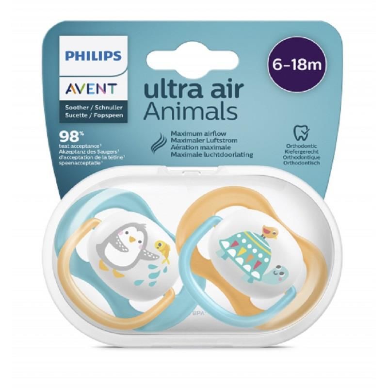 Philips Avent SCF080-07 Ultra Air Emzik 2'li 6-18 Ay