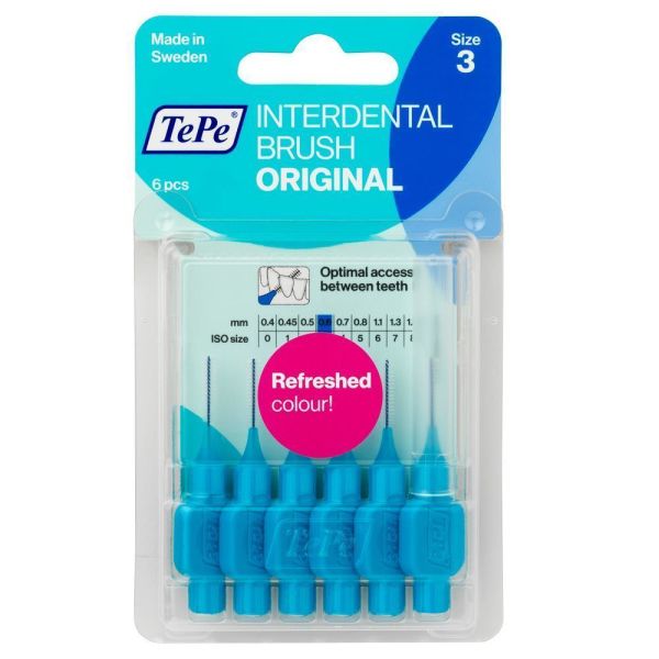Tepe Interdental Brush Blister Arayüz Fırçası Mavi 06mm