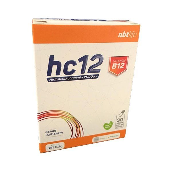 NBT Life hc12 B12 İçeren 30 Kapsül