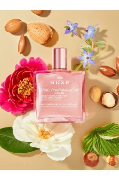 Nuxe Huile Prodigieuse Or Florale , 50ml . Florale or çok amaçlı Parıltılı kuru yağ