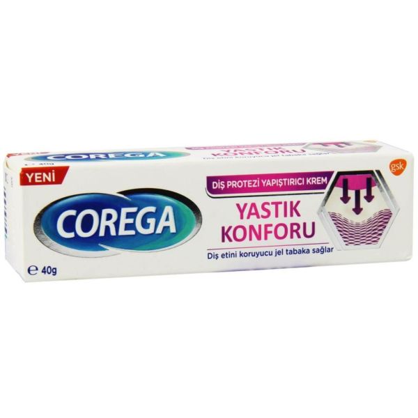 Corega Yapıştırıcı Krem 40 gr Yastık Konforu
