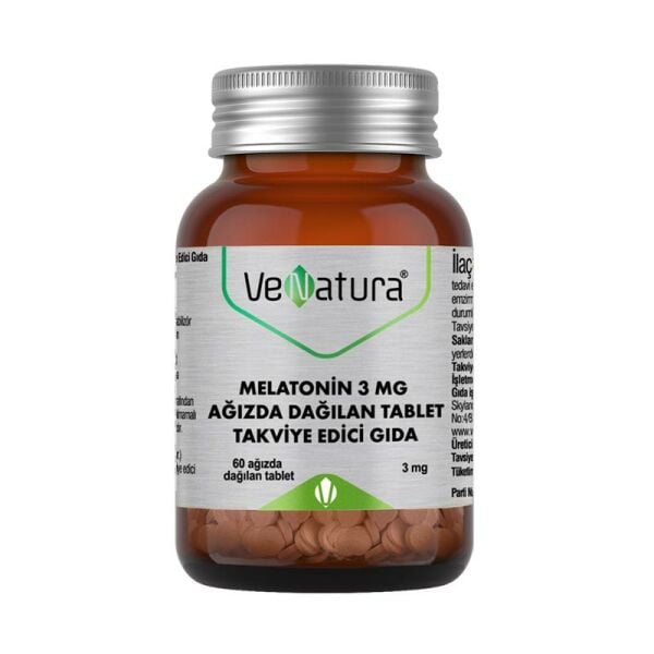 VeNatura Melatonin 3 mg 60 Ağızda Dağılan Tablet